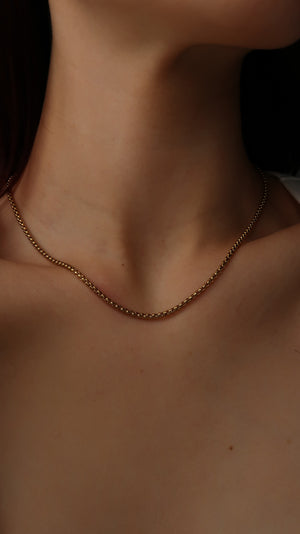 Gold Box Chain Necklace for Women Trendy Gold Necklace Jewelry Gifts for Girls