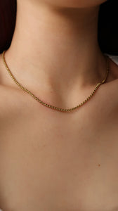Gold Box Chain Necklace for Women Trendy Gold Necklace Jewelry Gifts for Girls