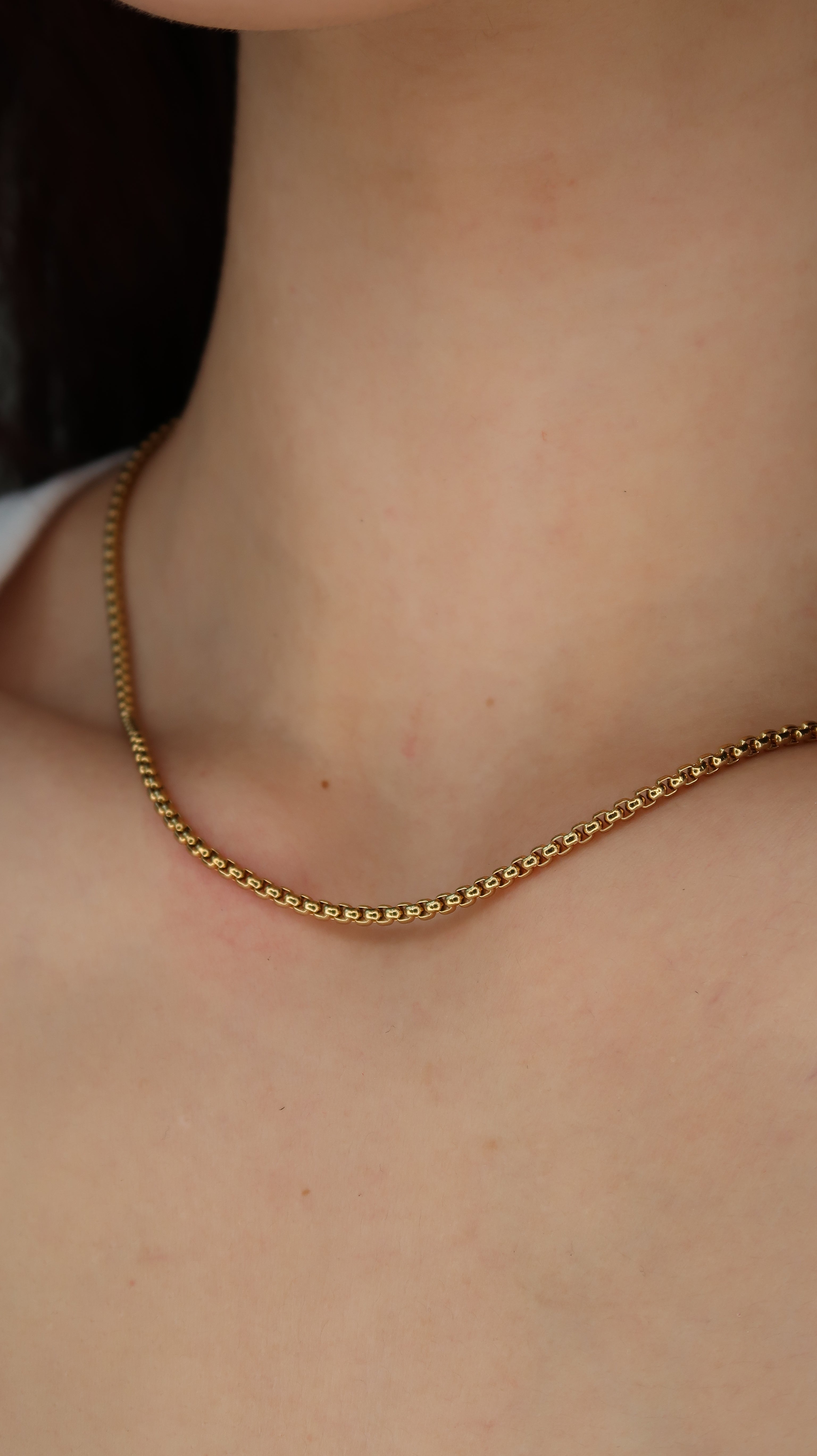 Gold Box Chain Necklace for Women Trendy Gold Necklace Jewelry Gifts for Girls