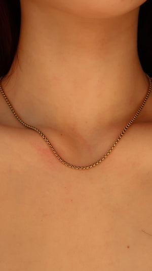 Gold Box Chain Necklace for Women Trendy Gold Necklace Jewelry Gifts for Girls