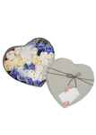 Lavender Sea Soap Roses in a Heart Box