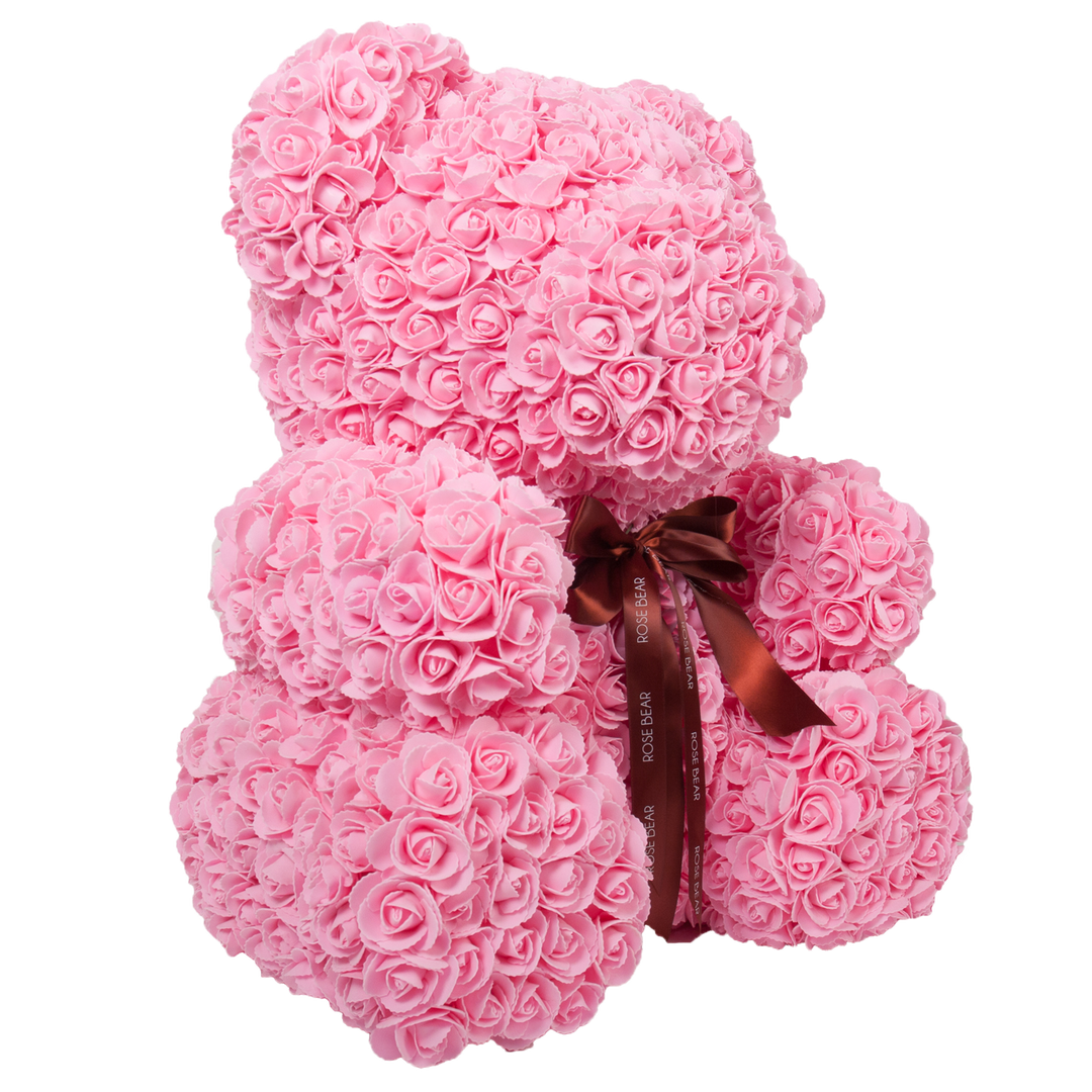 27" Pink Rose Bear The Rose Bear