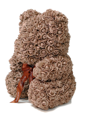 Chocolate Brown Rose Bear The Rose Bear