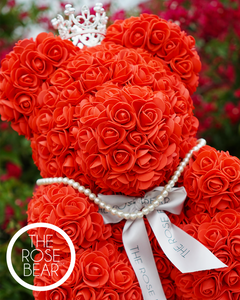 For Nikita G - Custom Queen Red Rose Bear with White Heart