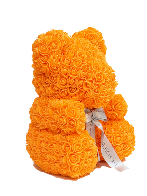 Orange Rose Bear