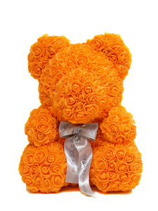 Orange Rose Bear