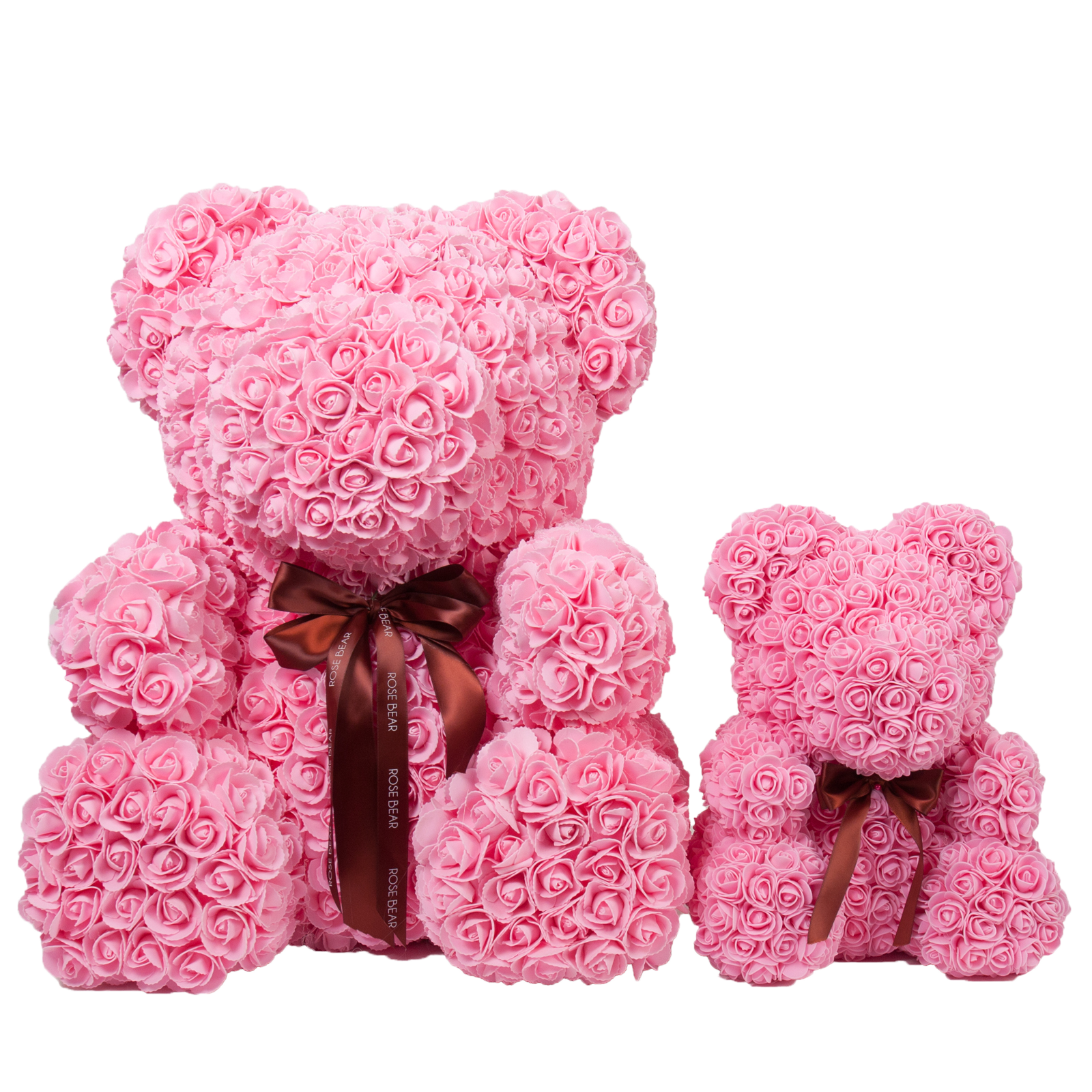 27" Pink Rose Bear