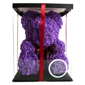 Purple Rose Bear