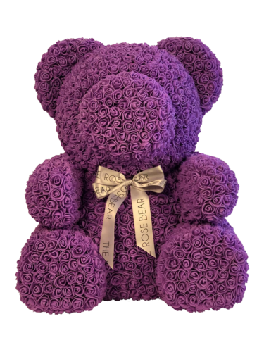 Custom 27" Extra Large Life-Size Purple Rose Bear